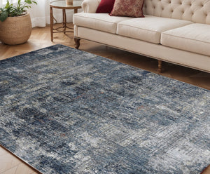 HomeRoots 5' Ivory and Gray Abstract Area Rug - Modern Design, Durable, Soft Texture for Any Room Décor 5' X 8' 532328