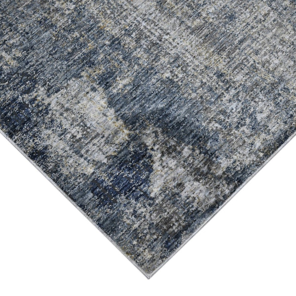 HomeRoots 5' Ivory and Gray Abstract Area Rug - Modern Design, Durable, Soft Texture for Any Room Décor 5' X 8' 532328