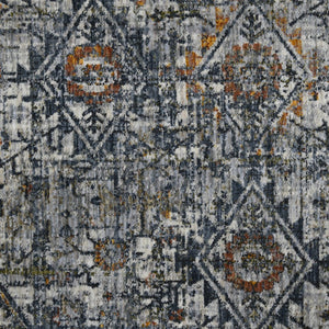 HomeRoots 5' Timeless Ivory Gray and Rust Oriental Area Rug – Soft, Durable, and Versatile for Any Space 10' X 14' 532335