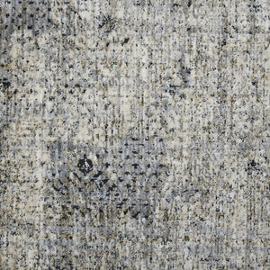 HomeRoots 5' Modern Abstract Area Rug in Ivory, Black, and Gray – Durable, Stylish, and Perfect for Any Room 8' X 10' 532339