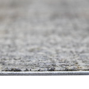 HomeRoots 5' Modern Abstract Area Rug in Ivory Gray and Brick Red - Durable, Stylish Design for Any Space 10' X 14' 532345