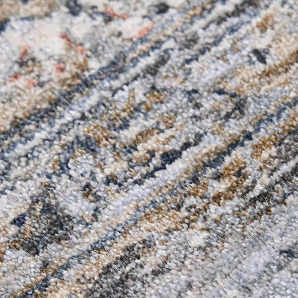 HomeRoots 5' Elegant Ivory, Blue & Gray Oriental Area Rug - Durable, Timeless Design for Any Space 8' X 10' 532354