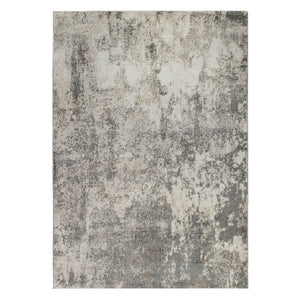 HomeRoots 9' Modern Ivory and Gray Abstract Area Rug - Stylish, Durable Design for Living and Dining Spaces 9' X 12' 532357