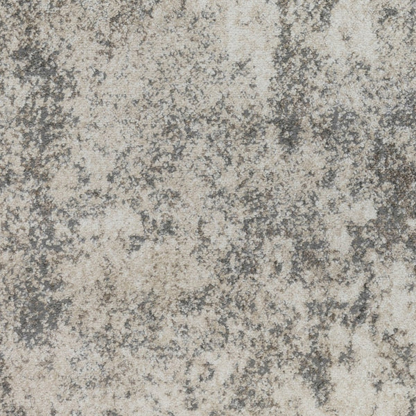HomeRoots 9' Modern Ivory and Gray Abstract Area Rug - Stylish, Durable Design for Living and Dining Spaces 8' X 10' 532361