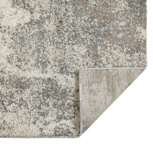 HomeRoots 9' Modern Ivory and Gray Abstract Area Rug - Stylish, Durable Design for Living and Dining Spaces 8' X 10' 532361