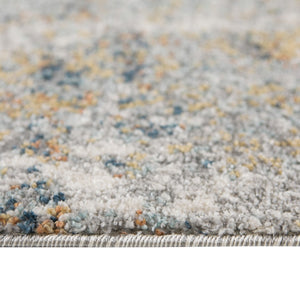 HomeRoots 9' Modern Ivory and Gray Abstract Area Rug - Stylish, Durable Design for Living and Dining Spaces 9' X 12' 532369