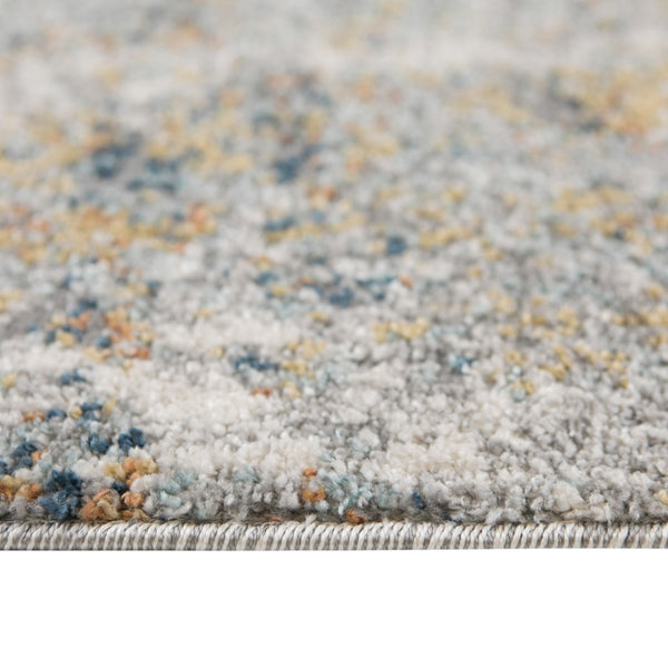 HomeRoots 9' Modern Ivory and Gray Abstract Area Rug - Stylish, Durable Design for Living and Dining Spaces 9' X 12' 532369
