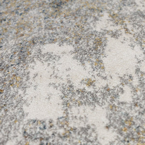 HomeRoots 9' Modern Ivory and Gray Abstract Area Rug - Stylish, Durable Design for Living and Dining Spaces 9' X 12' 532369