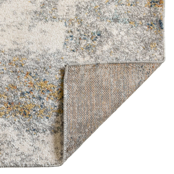 HomeRoots 9' Modern Ivory and Gray Abstract Area Rug - Stylish, Durable Design for Living and Dining Spaces 5' X 8' 532372