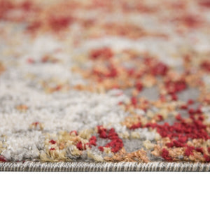HomeRoots 9' Modern Ivory and Gray Abstract Area Rug - Stylish, Durable Design for Living and Dining Spaces 9' X 12' 532375