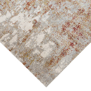HomeRoots 9' Modern Ivory and Gray Abstract Area Rug - Stylish, Durable Design for Living and Dining Spaces 9' X 12' 532375