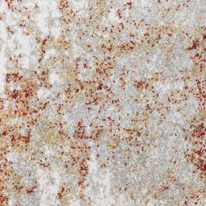 HomeRoots 9' Modern Ivory and Gray Abstract Area Rug - Stylish, Durable Design for Living and Dining Spaces 8' X 10' 532379