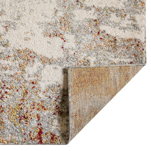 HomeRoots 9' Modern Ivory and Gray Abstract Area Rug - Stylish, Durable Design for Living and Dining Spaces 8' X 10' 532379