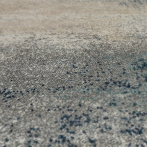 HomeRoots 9' Striking Dark Blue and Gray Abstract Area Rug for Modern Spaces - Soft, Durable, and Stylish Design 9' X 12' 532381