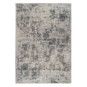 HomeRoots 9' Gray and Beige Abstract Area Rug - Modern Power Loomed Design for Living Space Comfort & Style 9' X 12' 532387
