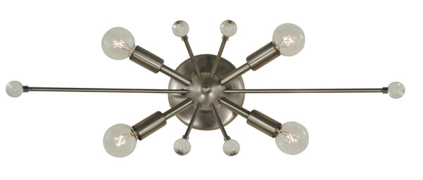 Framburg 4-light Roman Bronze Oracle Chandelier - Elegant Style With Ebony Accents For Any Space Decor Brushed Nickel Metal 5324 Bn