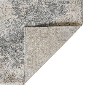 HomeRoots 9' Cream and Gray Abstract Area Rug - Power Loomed for Modern Elegance and Everyday Durability 8' X 10' 532403