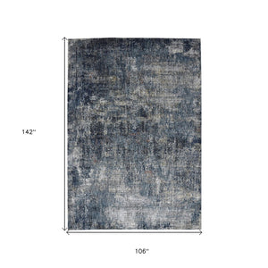 HomeRoots 5' Ivory and Gray Abstract Area Rug - Modern Design, Durable, Soft Texture for Any Room Décor 9' X 12' 532425