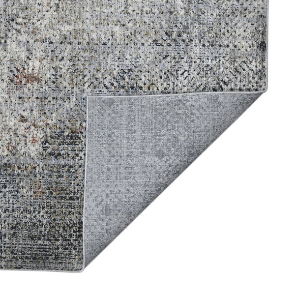 HomeRoots 5' Modern Abstract Area Rug in Ivory, Black, and Gray – Durable, Stylish, and Perfect for Any Room 9' X 12' 532427