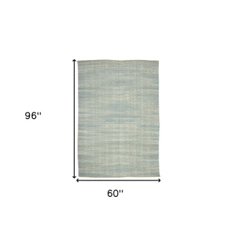 Homeroots 8' Handmade Tan Jute Geometric Flatweave Area Rug – Stylish, Premium Texture For Any Room 5' X 8' Jute 532449