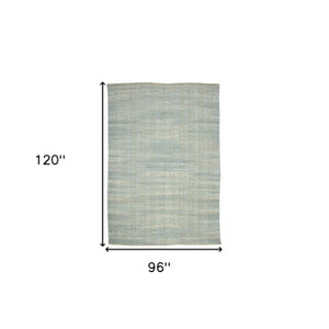 Homeroots 8' Handmade Tan Jute Geometric Flatweave Area Rug – Stylish, Premium Texture For Any Room 8' X 10' Jute 532450