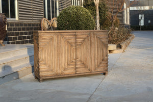 Sarreid Saint Entrance Sideboard - Weathered Driftwood Pine Furniture For Stylish Home Storage Solutions Tan  53267