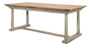 Sarreid Amelia Dining Table - Elegant Sage/Nature Clean Top Design, Durable Pine Construction For Your Home Tan  53268