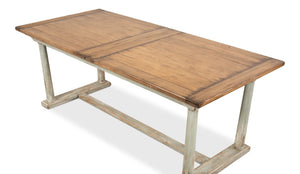 Sarreid Amelia Dining Table - Elegant Sage/Nature Clean Top Design, Durable Pine Construction For Your Home Tan  53268