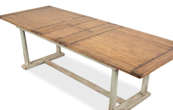 Sarreid Amelia Dining Table - Elegant Sage/Nature Clean Top Design, Durable Pine Construction For Your Home Tan  53268