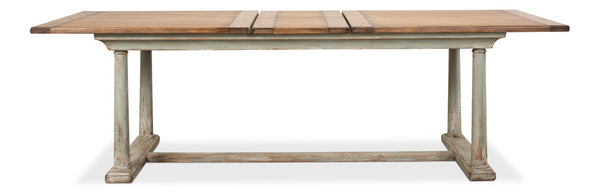 Sarreid Amelia Dining Table - Elegant Sage/Nature Clean Top Design, Durable Pine Construction For Your Home Tan  53268