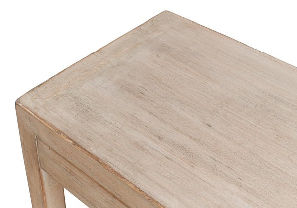 Sarreid Anton Console Table With 3 Spacious Drawers - Light Natural Pine Finish For Modern Living Spaces Tan  53273