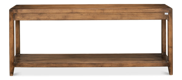 Sarreid Anton Console - Elegant 3-drawer Design In Pine With Stunning French Walnut Finish For Your Home Brown  53282