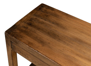 Sarreid Anton Console - Elegant 3-drawer Design In Pine With Stunning French Walnut Finish For Your Home Brown  53282