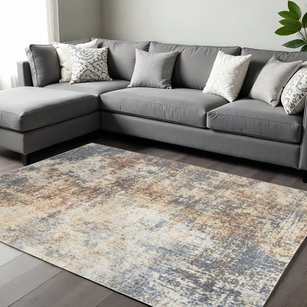 HomeRoots 8' Gray and Ivory Moroccan Area Rug - Washable, Durable, Bohemian Charm for High-Traffic Spaces 8' X 10' 532830