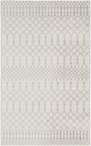 Homeroots 8' X 10' Blue And Ivory Abstract Power Loom Washable Area Rug  Polyester 532830