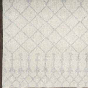 Homeroots 8' X 10' Blue And Ivory Abstract Power Loom Washable Area Rug  Polyester 532830