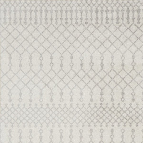 Homeroots 8' X 10' Blue And Ivory Abstract Power Loom Washable Area Rug  Polyester 532830