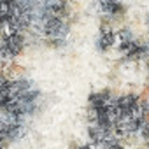HomeRoots 9' Abstract Blue and Ivory Distressed Area Rug - Stylish, Washable, Perfect for High-Traffic Spaces 9' X 12' 532833