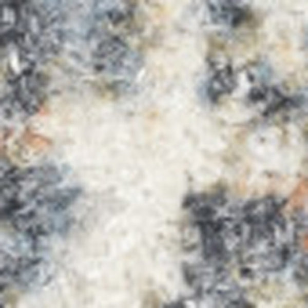HomeRoots 9' Abstract Blue and Ivory Distressed Area Rug - Stylish, Washable, Perfect for High-Traffic Spaces 9' X 12' 532833