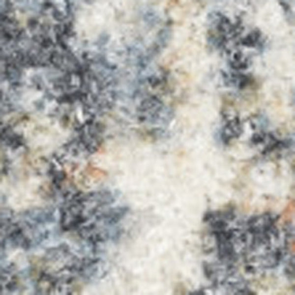 HomeRoots 9' Abstract Blue and Ivory Distressed Area Rug - Stylish, Washable, Perfect for High-Traffic Spaces 9' X 12' 532833