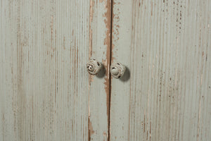 Sarreid Theo Buffet - Elegant Sage Finish With Natural Top - Stylish Pine Storage For Modern Dining Spaces Green  53283