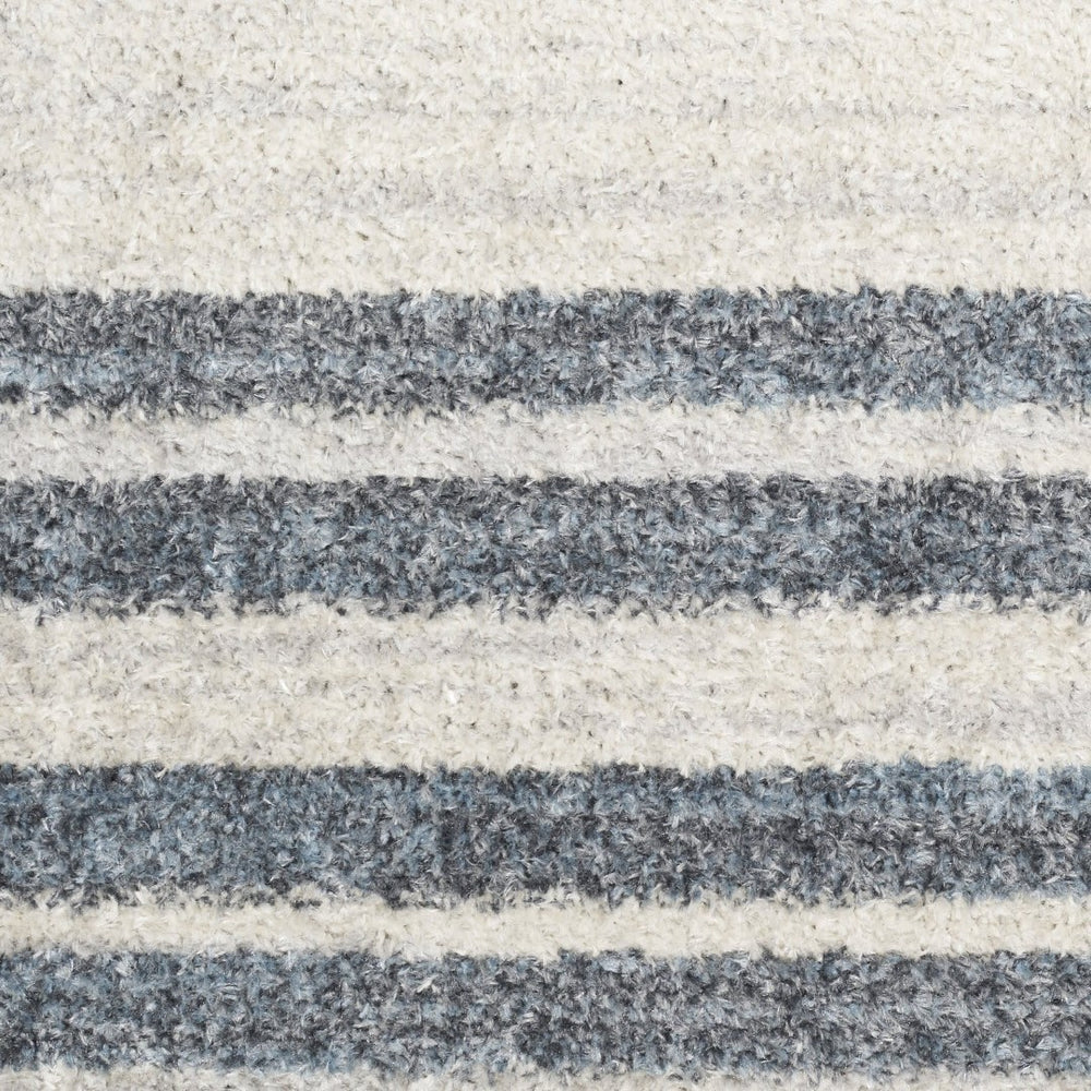 HomeRoots 7' Blue and Ivory Geometric Area Rug - Modern, Washable Design for Stylish Living Spaces and Comfort 8' X 10' 532871