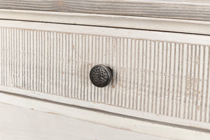 Sarreid Dalmar Bungalow Dresser - Stylish White Base With Moonskin Top, Crafted From Durable Beechwood White  53288