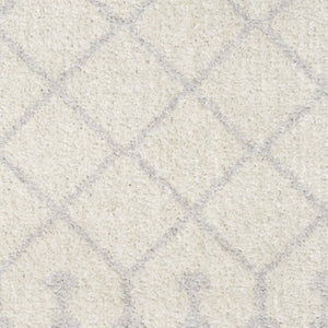 HomeRoots 7' Gray and Ivory Moroccan Washable Area Rug – Soft, Durable, Stain-Resistant, Perfect for High-Traffic Spaces! 532900