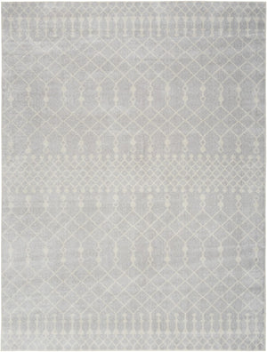 HomeRoots Moroccan Geometric Washable Polypropylene Area Rug Low Pile Power Loom for Living Rooms 7' x 9' 532901