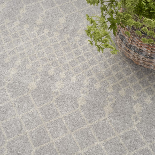 Moroccan Geometric Washable Polypropylene Area Rug Low Pile Power Loom for Living Rooms