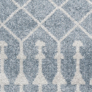 Moroccan Motif Power Loomed Washable Polypropylene Area Rug for Living and Dining Room Decor