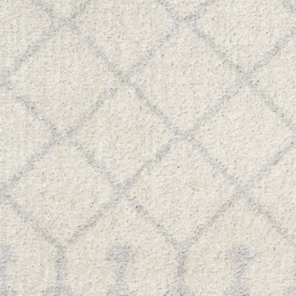 Moroccan Geometric Washable Polypropylene Area Rug Low Pile Power Loom for Living Rooms