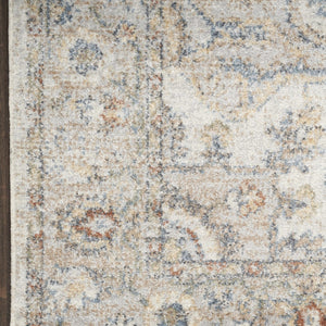 Homeroots 8' X 10' Gray And Ivory Moroccan Power Loom Washable Area Rug  Polyester 532907