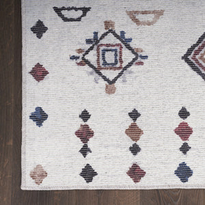 HomeRoots 5' Gray and Brown Geometric Area Rug - Stylish, Washable, Modern Design for Living Spaces and More 5' X 8' 532996